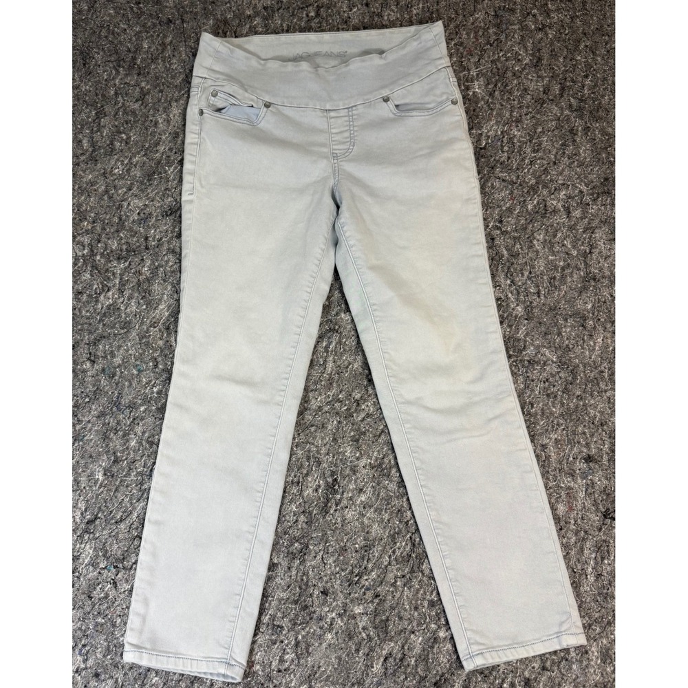 Jag Jeans High Rise Slim‎ Ankle Pull On Pants Light Blue Grey 4 2001251